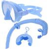 Toyvian Set e Custodia per Immersioni Outdoor per Adulti Snorkeling con Maschera Subacquea in Silicone e Vetro Temperato Anti-appannamento Anti-perdite con Cinturini Regolabili