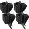 Mikikit Clip Porta Putter per da Golf 4 Nero in ABS Accessorio e Pratico per da Golf e Viaggio