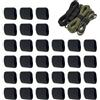 Jlobnyiun Supporto per cintura, 30 pezzi, resistente, elastico, pratico dispositivo sportivo per escursioni, materiale robusto e resistente all'usura, geometria strutturale, cintura perfetta per il fissaggio e