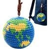 Generico Palla Hacky A Maglia,Forma Di Globo Fatta A Mano Colorata Portatile,Footbag in Maglia - Per Adulti E Bambini, Adatto A Spiaggia, Giardino, Cortile, Campus E Sport All'Aria Aperta