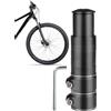 Generico Prolunga per manubrio della bicicletta - Kit riser per stelo regolabile in lega di alluminio, adattatore per sollevamento comfort postura | Città Strada Montagna Pendolarismo Ciclismo Equitazione