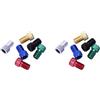 Vjsujehgy 12PZ Adattatore nel Lega Presta To Schrader Valve Adattatore Converter per Bici da Bicicletta Tubo Colorato