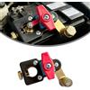 HEIBTENY Perno a mezza luna in acciaio inossidabile, per Daiwa ST50, 60 Carbon SS-50, 60, 70, parti di mulinello da pesca, accessorio per riparazione freno magnetico, 9,9 x 4,5 mm, argento