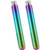 AwnsIMfreien 2 pezzi refrigeratore per corpetto, tubo refrigerante portatile in acciaio inossidabile, accessorio in metallo sicuro per abiti e, colorato e oro, tubo