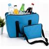 Cecaro Group Set Borse Termiche Isolanti Grande + Piccola - 40x29 cm e 16,5x22 cm - Borsa Frigo per Spiaggia, Campeggio, Picnic, Escursioni e Porta Pranzo