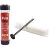 Eawfgtuw Rete da pesca in PVA solubile in acqua da 5 m, ricarica con strumento di carico, per attrezzatura da pesca alla carpa, diametro 60 mm, verde (37 mm x 5 m)