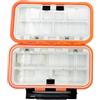 Vjsujehgy Scatola Porta Attrezzi da Pesca Impermeabile, Contenitore per, Esche Artificiali, Scatole per Esche Finte, per La Pesca alla Carpa, Colore Arancione.