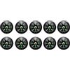 Vjsujehgy 10X Bussola con Pulsante A Olio - Ultra Compact 20mm - Mini SAS Survival