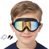 Generico Kids Swim Goggles - Improve Water Vision Comfort, anti fog lens design, Swim goggles with nose clip + earplug protection system, soft silicone durable frame build - for pool beach snorkelling & water