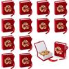 Dorunova Scatoline Portaconfetti Bomboniere Laurea Scatole Scatola Scatolina Porta per Confetti Laureas (Rosso, Coccinella, 12 Pezzi)