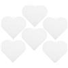 DOITOOL Fogli di Rete di Plastica Versatile per Progetti Handmade a Forma di Cuore 6 Pezzi Materiale Creativo Colore Bianco per Accessori per Borse Fai da Te per Ricamo e Artigianato
