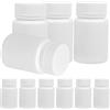 BUTIFULSIC Bottiglie di Plastica Bianca 20 Pezzi con Tappo a Vite 50ml Compatte in Hdpe per Mantenere Fresche Capsule e Caramelle, per Ufficio e Attività All'aperto