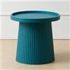 HJYXXSR Tavolino rotondo in plastica, comodino multifunzionale creativo, tavolo con accenti decorativi eleganti per soggiorno, camera da letto, balcone Blue
