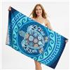 Zocipro Telo Mare Microfibra 180x90 cm - Asciugamano da Spiaggia Antisabbia XXL, Asciugatura Rapida, Leggero e Portatile, per Campeggio, Spiaggia, Piscina, Viaggio