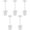 LEOLUX Alabama Lampade da Tavolo Senza Fili LED - Set 5 Lampade Atmosfera per Ristoranti, Bar e Terrazze - Luce Calda Design Moderno - Ideali per Eventi, Tavoli e Ambienti Eleganti