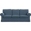 MASTERS OF COVERS copridivano adatto a IKEA 3 posti Ektorp copridivano in cotone fatto a mano copridivano copridivano blu lago 218x88x88cm
