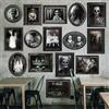 Benjia 15 Halloween Gotico Decorazioni Inquietanti Cornice Per Foto, Impermeabile, Con 80 pezzi di punti autoadesivi, Decorazione Fantasma Fotografica Addobbi Per Casa Infestata Festa Castello Nero