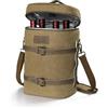 Kato Tirrinia Borsa termica termica per vino, 4 bottiglie, borsa termica per vino, con manico e tracolla regolabile, regalo per gli amanti del vino per picnic e feste in spiaggia