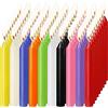 MUOIVG Candele 100 Colori Assortiti Antigoccia, Coniche per Banchetti, Carillon, Magia, Congregazione, Rituali, Decorazione per Feste (10 Colori) 4 Pollici di Altezza