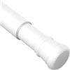 Rod&Trikin Bastoni Per Tende a Pressione Bastone Tenda Estensibile Bastone Tenda a Pressione Aste Per Tende Senza Forare Per Finestre Doccia Guardaroba Bianco 85-230Cm Ø32mm