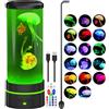 PHEJIE Lampada a forma di medusa con telecomando da 11,5, 17 colori RGB, modalità di cambio automatico, luce notturna per bambini e adulti, perfetta per camera da letto, asilo nido e relax