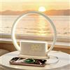 blonbar Sveglia,sveglia con luce dell'alba naturale, 3 livelli di luminosità, 10 suoni di sveglia naturali, porta USB, luce notturna per la camera da letto