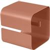 Inbagno Porta Rotolo Bagno Adesivo Terracotta - Portarotolo In Acciaio Senza Fori Da Muro - Fissaggio Salva-Piastrelle Linea Rea