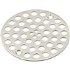 TopHomer Scarico doccia a vite, 10,2 cm, rotondo, griglia di scarico a pavimento, copertura di ricambio in rame, per bagno, balcone, garage