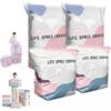 Generico Large No-Pump 3d Vacuum Storage Bags, No Pump Compression Storage Bags, 3d Compression Storage Bag, Thickened Reusable Space Saver for Clothes Duvets, Bedding & Travel