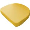 Waigg Kii Cuscino da giardino a forma di U, impermeabile, spesso a forma di U, cuscino per sedia, per casa, giardino, ufficio, interni ed esterni (38 x 38 x 5 cm, giallo)