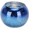 Pssopp Portacandele in Vetro Decorativo, Sfumatura Blu, per Candele Votive, Matrimoni, Chiesa, Camera da Letto, Decorazione Tavola, Feste di Compleanno