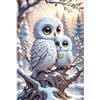 AUNHOKE 5D DIY Diamond Painting Kit Completo, Gufo Kit per Diamond Painting Adulti,Diamantini Strass Ricamo Painting,Adatto per Soggiorno, Camera da Letto, Decorazione Murale