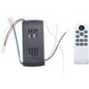 Frahou Kit per ventilatore da soffitto, 50 W, funzione timer a 6 velocità, per soffitto CC e luci