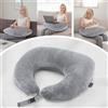 SLIGUY Gaming cuscino, Lettura cuscini, Braccio di supporto giro cuscino in letto e divano, a forma di U giro cuscini per il supporto del gomito adulti Grigio chiaro