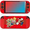 doepeBAE Custodia Switch 2 (2025) in TPU Ultra-Sottile Antiscivolo, Compatibile con Dock e Ricarica Senza Rimuovere la Cover, Protezione Antiurto con Copri Joystick (Red1)