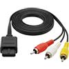 Zutflap Cavo AV RCA Audio Video Cavo composito AV Audio Video stereo Cavo RCA per GameCube Super Nintendo 64 N64 SNES NGC GC Super Famicom TV HDTV DVD Televisione Monitor