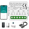 PORFOYO Apriporta per garage WLAN, apriporta per garage Smart WLAN, apriporta per garage tramite APP per smartphone e controllo vocale, timer, sensore di porta, compatibile con Alexa/Google Home