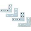 KOTARBAU® Set di 50 Angoli 30 x 30 x 10 x 1,5 mm Connettore Angolare Piatto a Forma di L per Mobili per Finforzo Finestra Porte Strutture in Legno