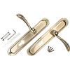 KOTARBAU® Set di maniglie per porte PZ 90 mm, placca lunga, patinata, universale, moderna