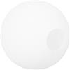 Popetpop Paralume in Vetro Bianco Opaco 3 Cm Foro 3.94In Globo Paralume Di Ricambio Per Lampade Da Comodino Lampadari a Sospensione E Applique Da Parete