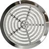 KOTARBAU® - Griglia di ventilazione cromata e rotonda, diametro 80 mm, con griglia di protezione dagli insetti