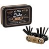 Gentlemen's Hardware, GEN291 - Attrezzo Multifunzione per Bicicletta, Motivo: On Your Bike, Lunghezza x Larghezza x Altezza: 9,5 x 2,5 x 6,4 cm, Colore: Nero, Rivestito in Titanio