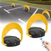 Ansobea 2 barriere parcheggio con 4 telecomandi, pieghevole, con 4 chiavi, palo di parcheggio automatico, pieghevole, 180° I, portata di 20 m, blocco parcheggio elettrico, IP67
