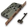Generico Bonaiti Serratura Patent Piccola, Bordo Piano a 2 Mandate, Entrata 35mm, Colore Bronzo, 25800 135