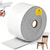 WDZGX Feltrini Feltro Adesivo Isolamento 5m x 6cm Rotolo per Mobili Feltri Antiscivolo Taglio Libero in Qualsiasi Forma per Mobili Pesanti Porte e Finestre Isolante Tubo Avvolgimento (Grigio 6CM x 5M)