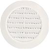 KOTARBAU® - Griglia di ventilazione bianca e rotonda, diametro 60 mm, con griglia di protezione dagli insetti