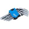 BGS 807 | Serie di chiavi ad angolo | corte | esagono interno 1,5 - 10 mm | 9 pz.