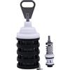 REAXOAL Kit di ristrutturazione valvola addolcitore compatibile con Fleck 5600, include pistone principale ammorbidente 60102-00, guarnizioni e distanziatori 60125, viti, pistone salamoia 60032 e guarnizione