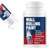 AstraVox Roller Paint Bianco, Pittura Bianca a Base d'Acqua Per Pareti e Soffitti, Kit Rullo Integrato Per Coprire Efficacemente Graffiti, Orma e Graffi, Asciugatura Rapida, Facile Da Usare
