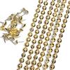 Let's Decorate Chiodini per tappezzeria 10 metri D9.5mm colore dorato strisce per divani con borchie, chiodini per panca e divano, chiodini liberi abbinati, accessorio per mobili fai da te (N: 9.5mm